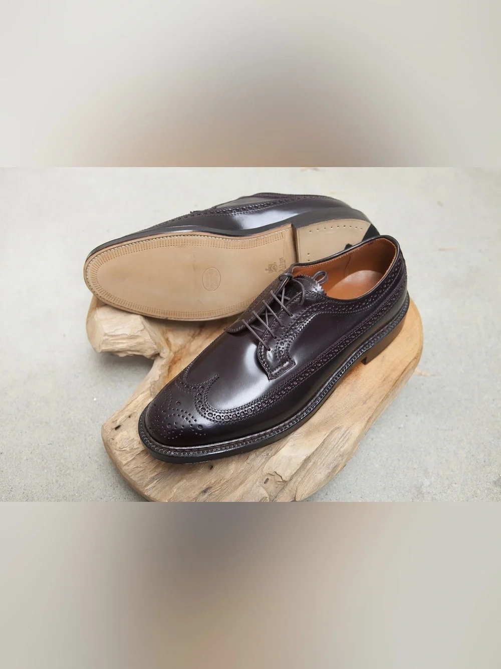Alden 975 Long Wing Blucher Color 8 Shell Cordovan Shoes 9.5 B/D Like New